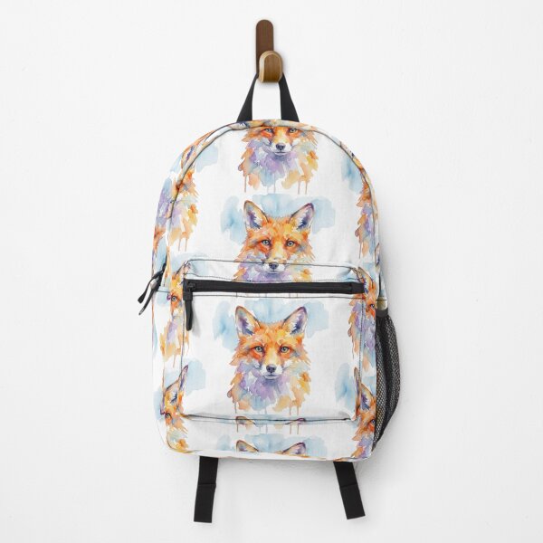 Item preview, Vibrant Fox Watercolor – Rustic Animal Portrait designed and sold by caracatita75.