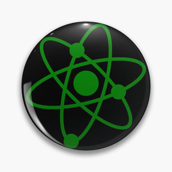 Item preview, Minimalist Green Atom Shape Science Symbol designed and sold by pattern-archive.