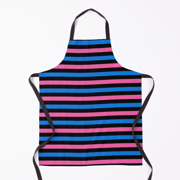 Item preview, Blue And Pink Stripes Design Black designed and sold by PatternTitan.