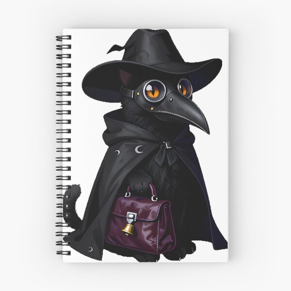 Item preview, Gothic Plague Doctor Cat designed and sold by IllumeInk.