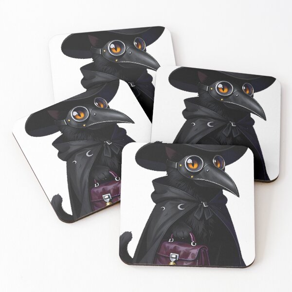 Item preview, Gothic Plague Doctor Cat designed and sold by IllumeInk.