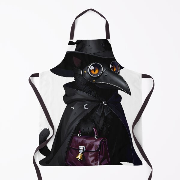 Item preview, Gothic Plague Doctor Cat designed and sold by IllumeInk.