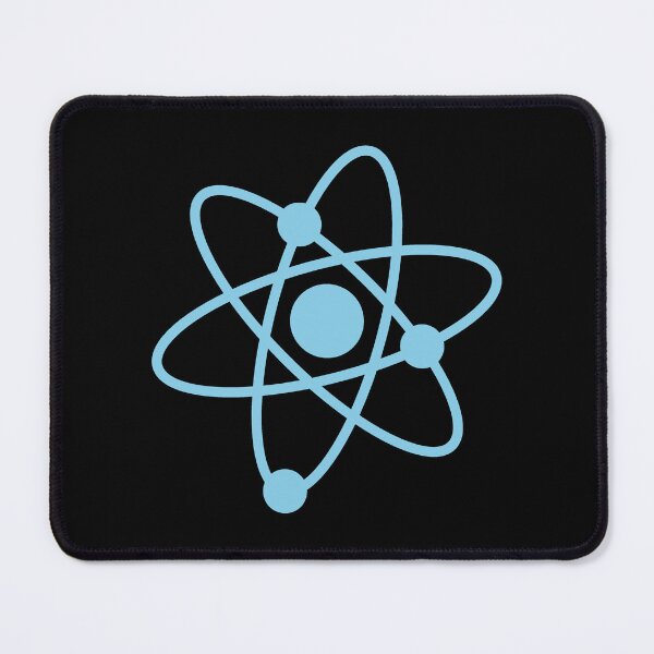Item preview, Minimalist Sky Blue Atom Shape Science Symbol designed and sold by pattern-archive.