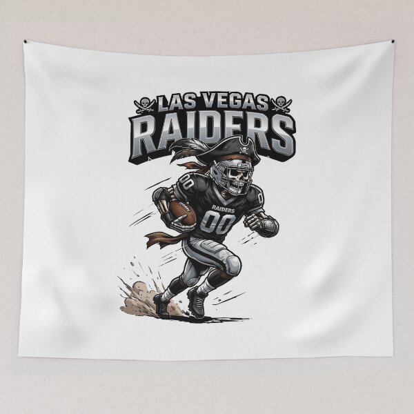 Item preview, Las Vegas Raiders Pirate Football Runner designed and sold by TonyaHall64772.