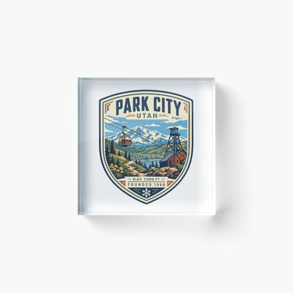 Item preview, Park City Utah Elev. 7,000 Ft Founded 1868 Ski Resort Mountain Town Traveler designed and sold by Simsimah26Parks.