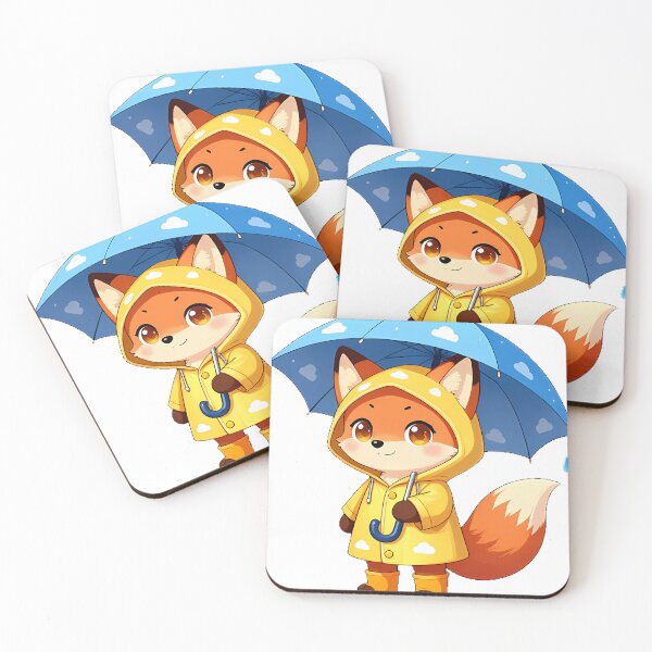 Item preview, Red Fox Rainy Day Icon designed and sold by pumsquare.
