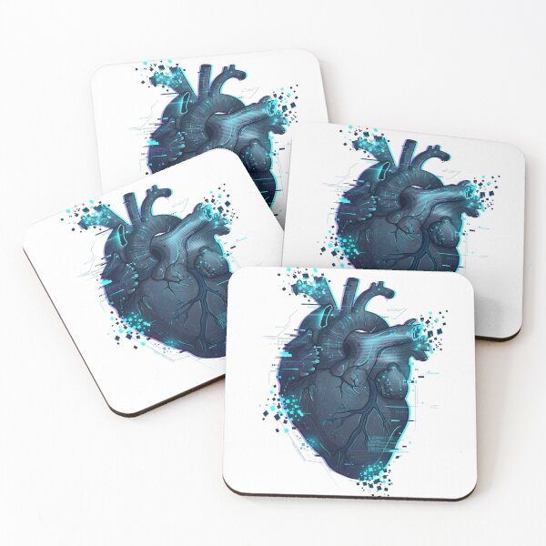 Item preview, Cyberpunk Glitch Anatomical Heart designed and sold by DripCultureLab.