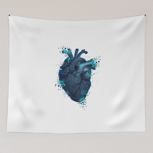 Item preview, Cyberpunk Glitch Anatomical Heart designed and sold by DripCultureLab.