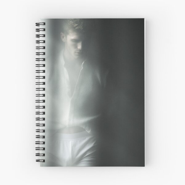 Item preview, Moody Male in White Briefs and Open Cardigan | Artistic Pin Up for She Shed designed and sold by Synth Seduction.