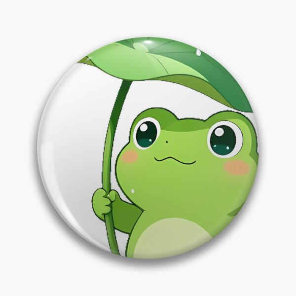 Item preview, Frog with Leaf Umbrella Icon designed and sold by pumsquare.