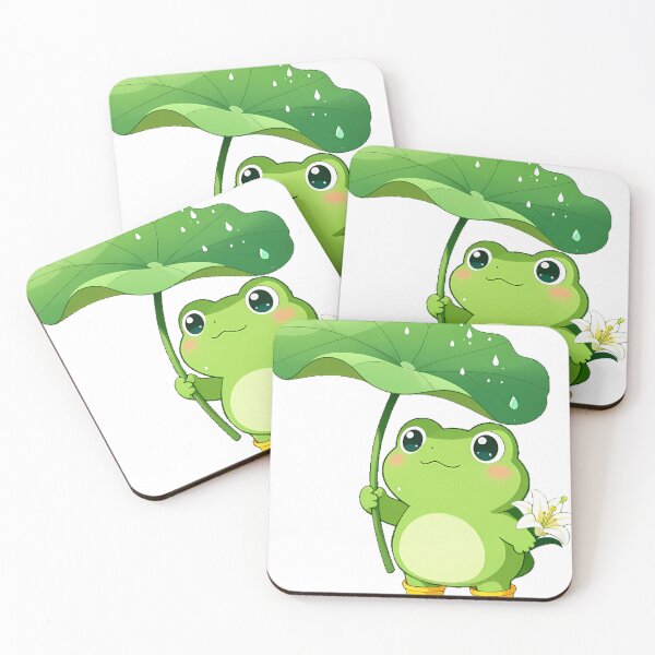 Item preview, Frog with Leaf Umbrella Icon designed and sold by pumsquare.