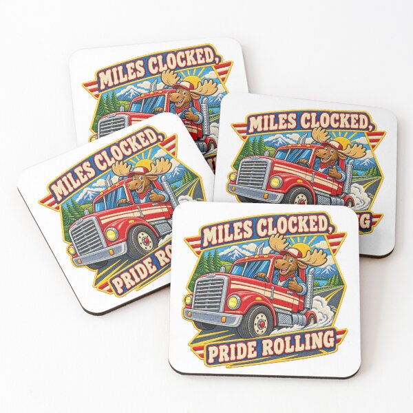 Item preview, Miles Clocked Pride Rolling Moose Truck Driver – Labor Day Chenille Patch designed and sold by Jaani-T.