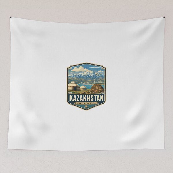 Item preview, Kazakhstan Heart Of The Steppe Central Asia Travel Heritage designed and sold by Simsimah26Parks.