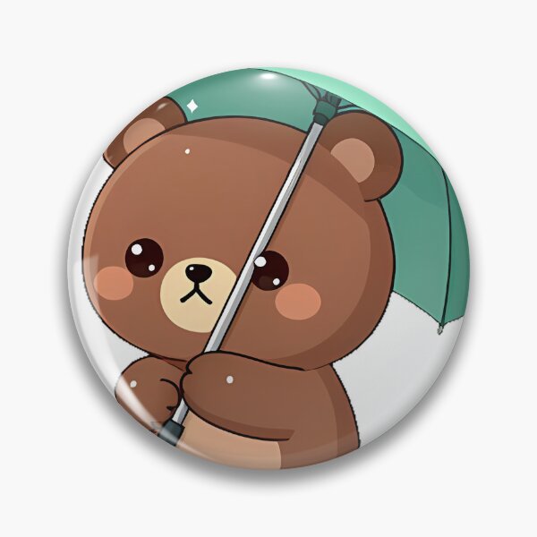 Item preview, Bear Cub Rainy Day Icon designed and sold by pumsquare.