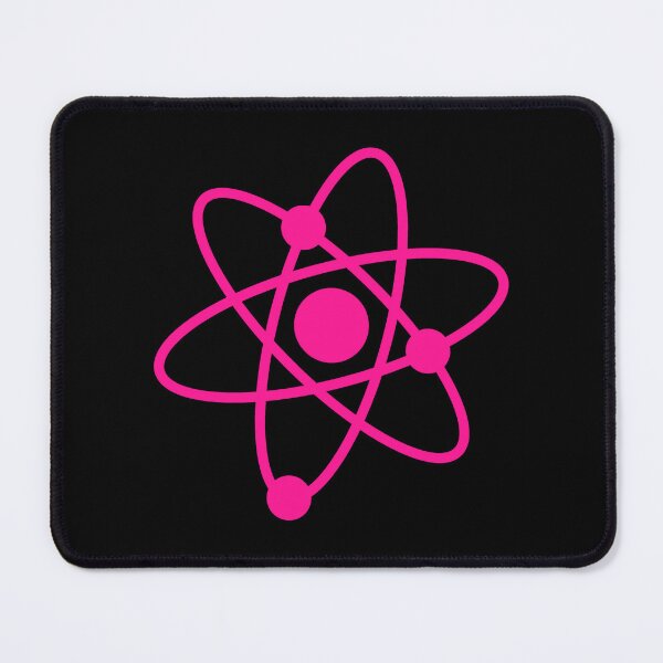 Item preview, Minimalist Hot Pink Atom Shape Science Symbol designed and sold by pattern-archive.