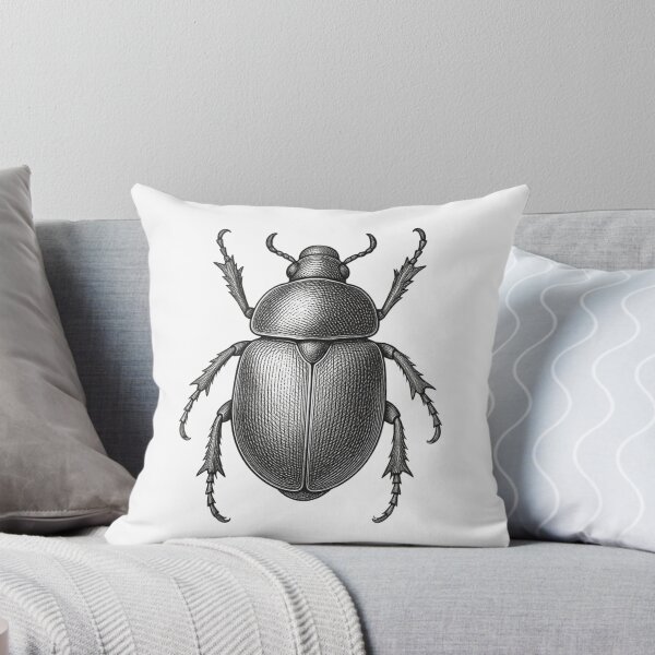 Item preview, Vintage Scarab Beetle Ink Engraving designed and sold by domostore.