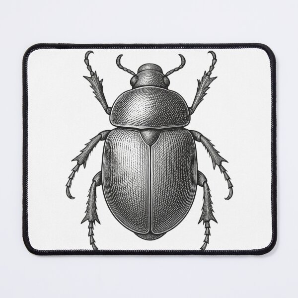Item preview, Vintage Scarab Beetle Ink Engraving designed and sold by domostore.