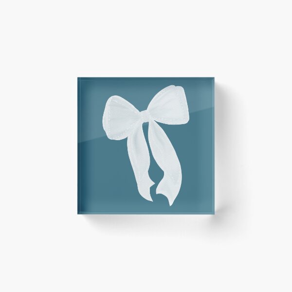 Item preview, White Watercolor Bow with Delicate Dotted Details designed and sold by Sagi Jane Art.
