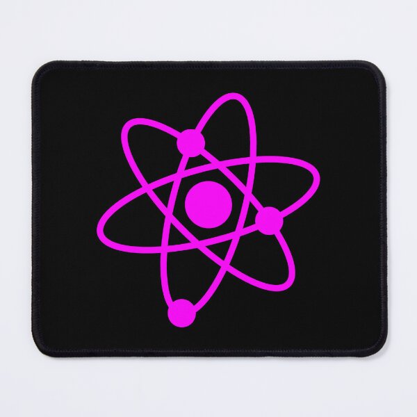 Item preview, Minimalist Magenta Atom Shape Science Symbol designed and sold by pattern-archive.