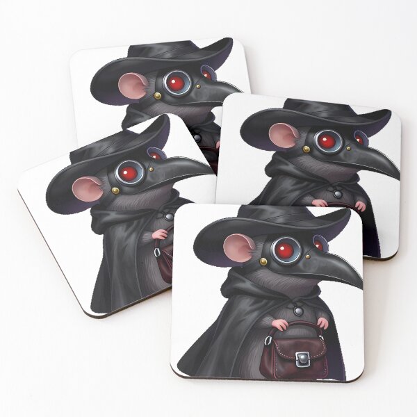 Item preview, Gothic Plague Doctor Mouse designed and sold by IllumeInk.