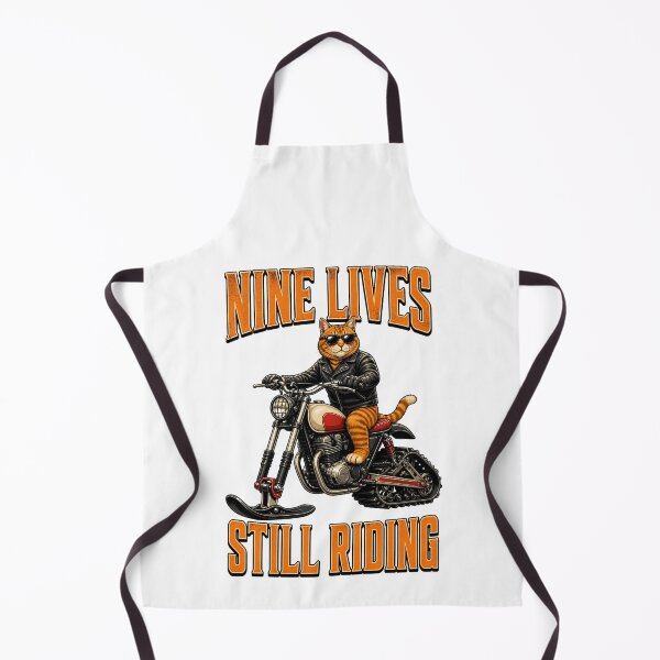 Item preview, Nine Lives Snow Bike Cat designed and sold by TVEX19.