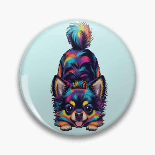 Item preview, Sassy Neon Rebel Chihuahua – Playful Cyber Attitude designed and sold by design-rebell.