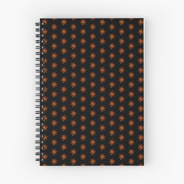 Item preview, Minimalist Orange Atom Shape Science Symbol designed and sold by pattern-archive.