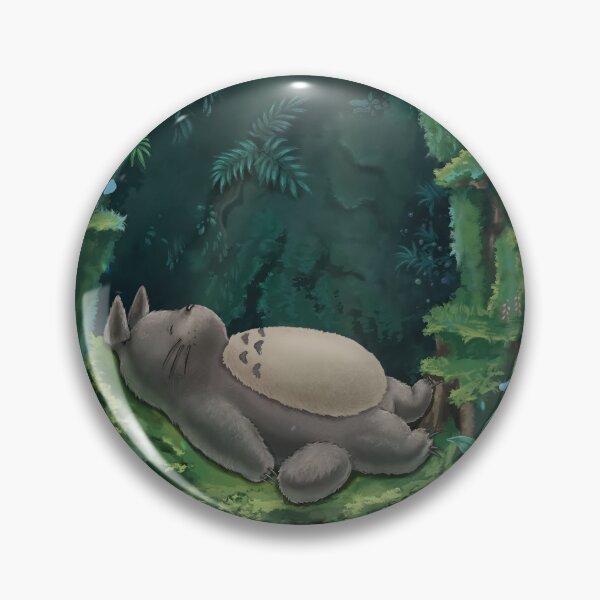 Item preview, Totoro Sleeping Peacefully in a Lush Green Forest designed and sold by GITTERLU.