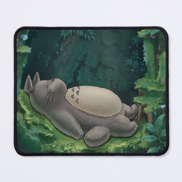 Item preview, Totoro Sleeping Peacefully in a Lush Green Forest designed and sold by GITTERLU.