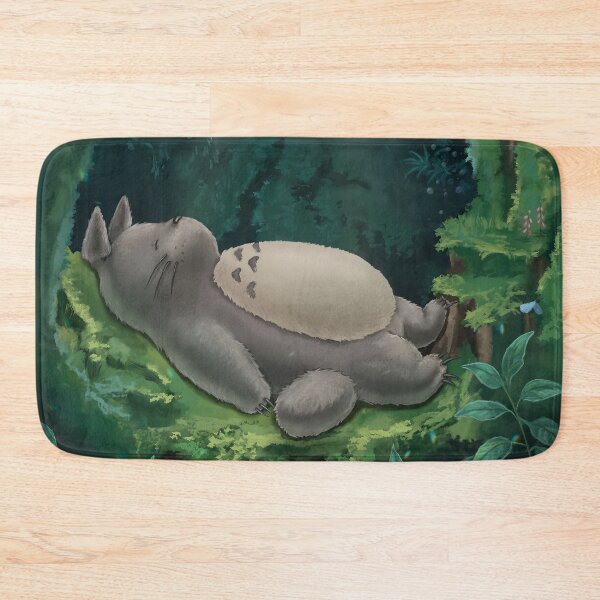 Item preview, Totoro Sleeping Peacefully in a Lush Green Forest designed and sold by GITTERLU.