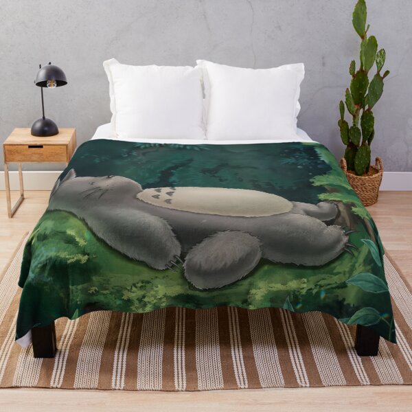 Item preview, Totoro Sleeping Peacefully in a Lush Green Forest designed and sold by GITTERLU.
