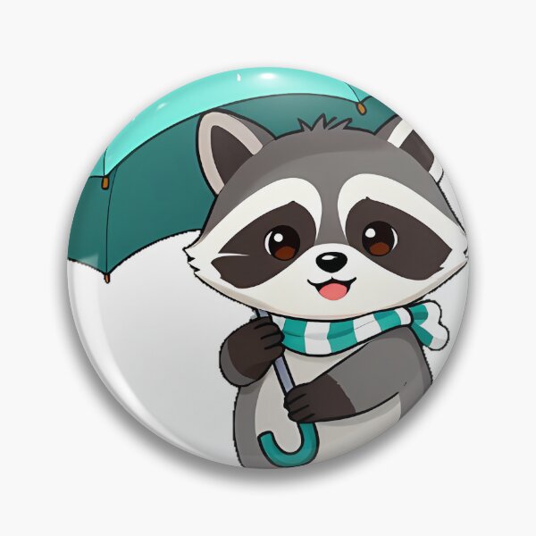 Item preview, Raccoon Rainy Day Icon designed and sold by pumsquare.