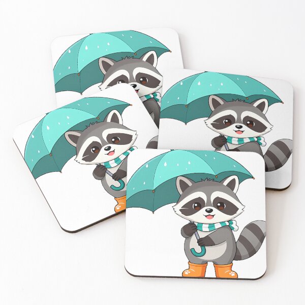 Item preview, Raccoon Rainy Day Icon designed and sold by pumsquare.