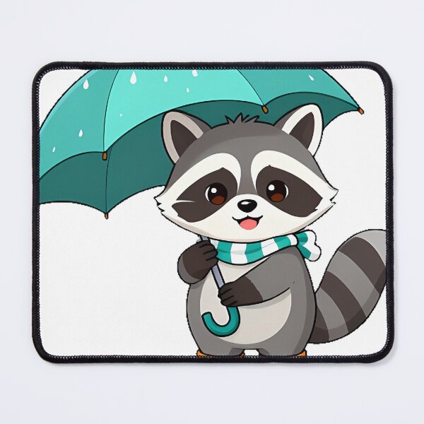 Item preview, Raccoon Rainy Day Icon designed and sold by pumsquare.