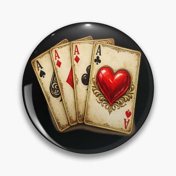 Item preview, Vintage Ace of Hearts – Four Aces Poker designed and sold by TroviTutto.