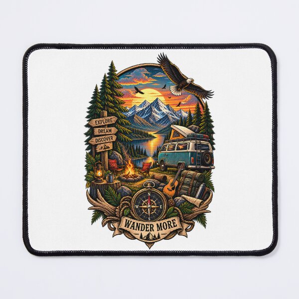 Item preview, Explore Dream Discover – Wander More Adventure designed and sold by CreativeMindsetLab.