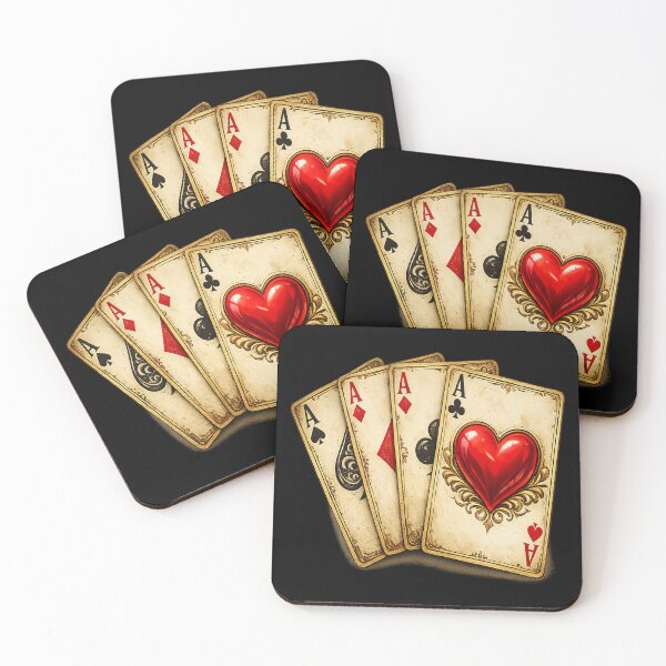 Item preview, Vintage Ace of Hearts – Four Aces Poker designed and sold by TroviTutto.