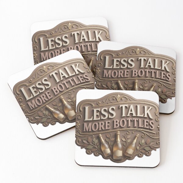 Item preview, Vibrant LESS TALK MORE BOTTLES v2 designed and sold by dazzlemakers.