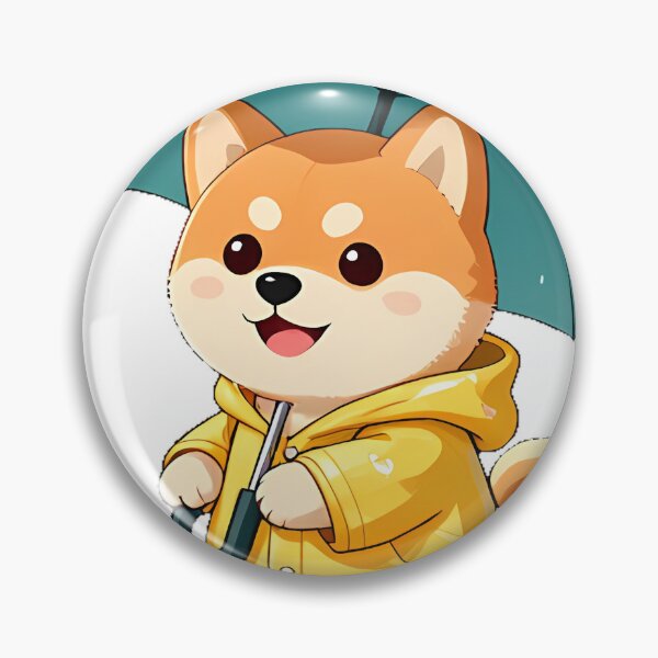 Item preview, Shiba Inu Rainy Day Icon designed and sold by pumsquare.