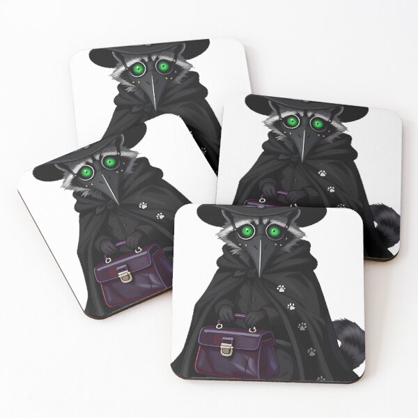 Item preview, Gothic Plague Doctor Raccoon designed and sold by IllumeInk.