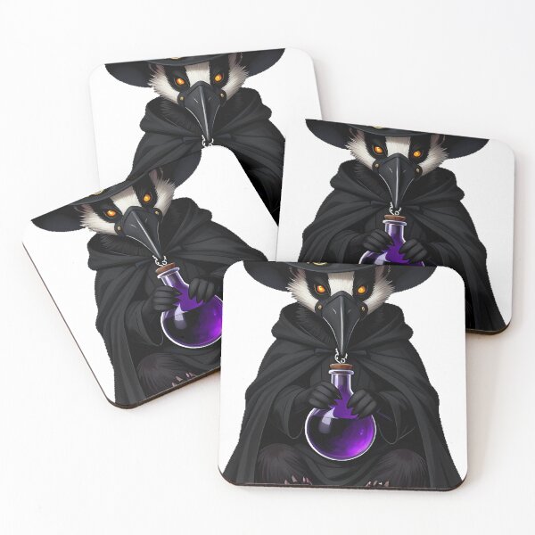 Item preview, Gothic Plague Doctor Badger designed and sold by IllumeInk.