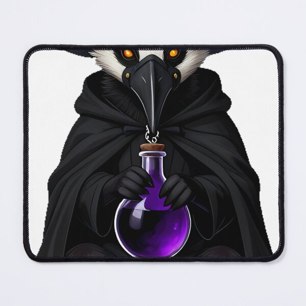 Item preview, Gothic Plague Doctor Badger designed and sold by IllumeInk.