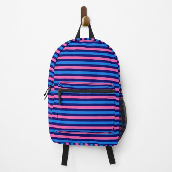 Item preview, Blue And Pink Stripes Design Navy Blue designed and sold by PatternTitan.