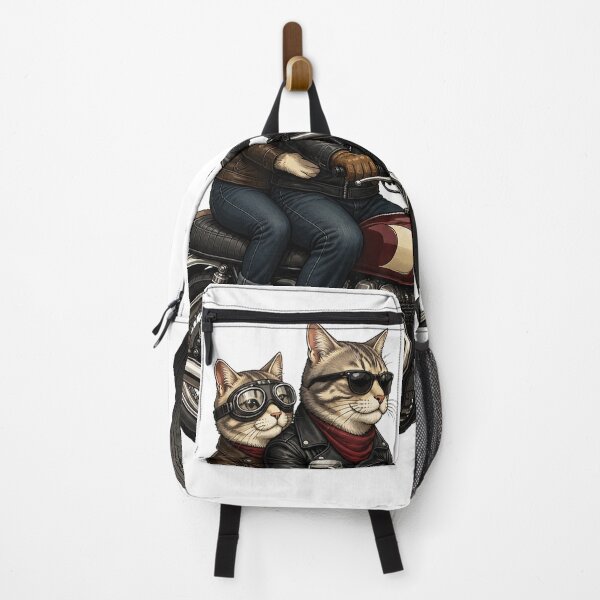 Item preview, Biker Couple Cats Motorcycle Ride designed and sold by TVEX19.