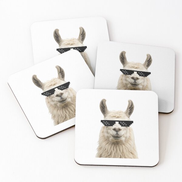 Item preview, Llama deal with it doge funny sarcastic sarcasm doge dog dogs meme parody christmas birthday designed and sold by CheeseBlueprint.