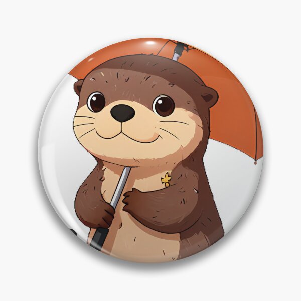 Item preview, Otter Rainy Day Icon designed and sold by pumsquare.