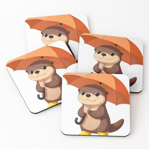 Item preview, Otter Rainy Day Icon designed and sold by pumsquare.