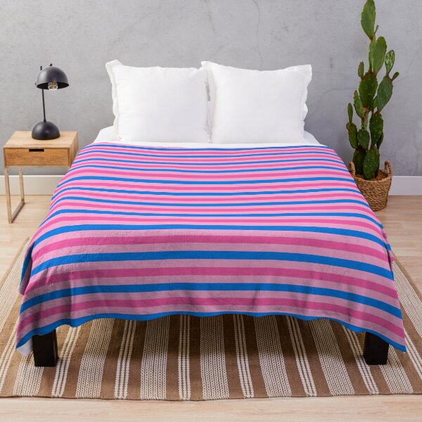 Item preview, Blue And Pink Stripes Design Pink designed and sold by PatternTitan.