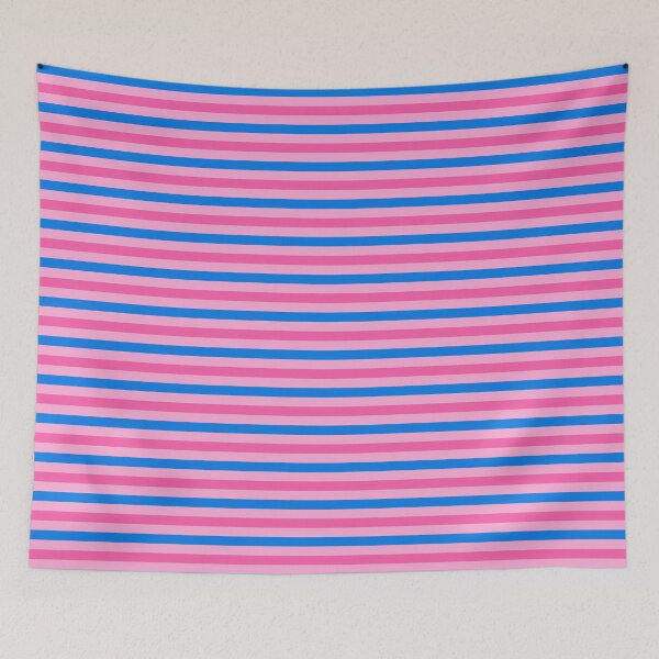 Item preview, Blue And Pink Stripes Design Pink   designed and sold by PatternTitan.