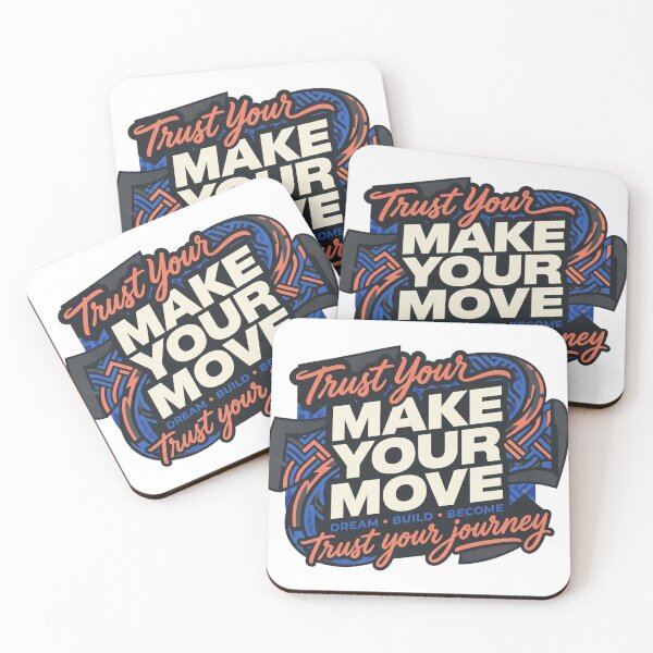 Item preview, Make Your Move – Trust Your Journey Motivational Typography Art – Inspirational T-Shirt designed and sold by @SHINTOSARTSTORE.